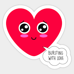 Love burst - Funny Valentines Day Sticker